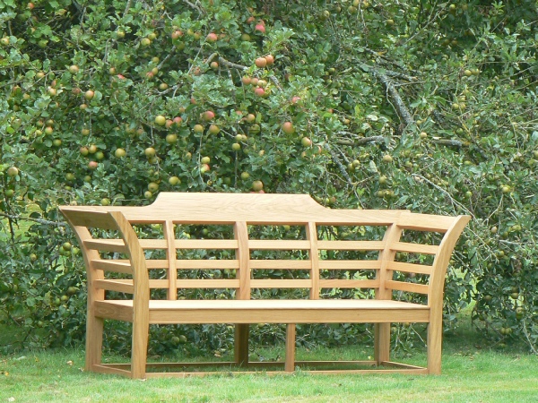 Loggia Daybed 6 x 2 feet painted Dolphin Blue