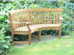 Biddenham Curved Seat Curved Seat - Biddenham Style