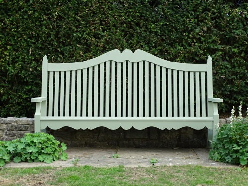 Edwardian Four Seater painted Lichen Green
