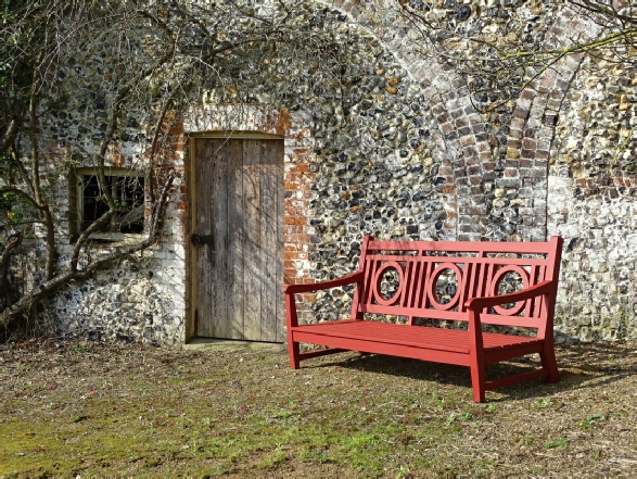 Leagrave 3 Seater Sofa painted Bronze Red