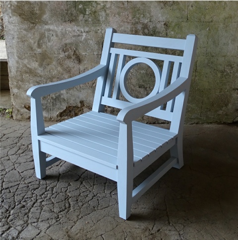 Leagrave Lounger Chair painted Parma Grey