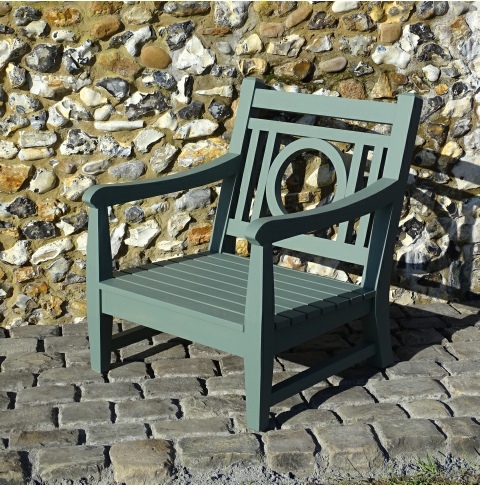 Leagrave Lounger Chair painted Castle Smoke
