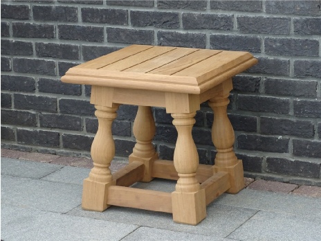 Kentian Square Stoll / Coffee table (Splayed Kentian Turned Legs)