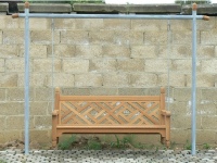 Wooden Swing Seat - Chinoiserie Heavy Back Style