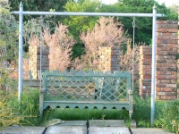 Wooden Swing Seat - Indian Lattice Style