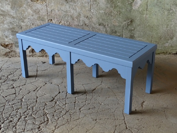 Hadham Low Coffee Table with Indian Lattice Bracket