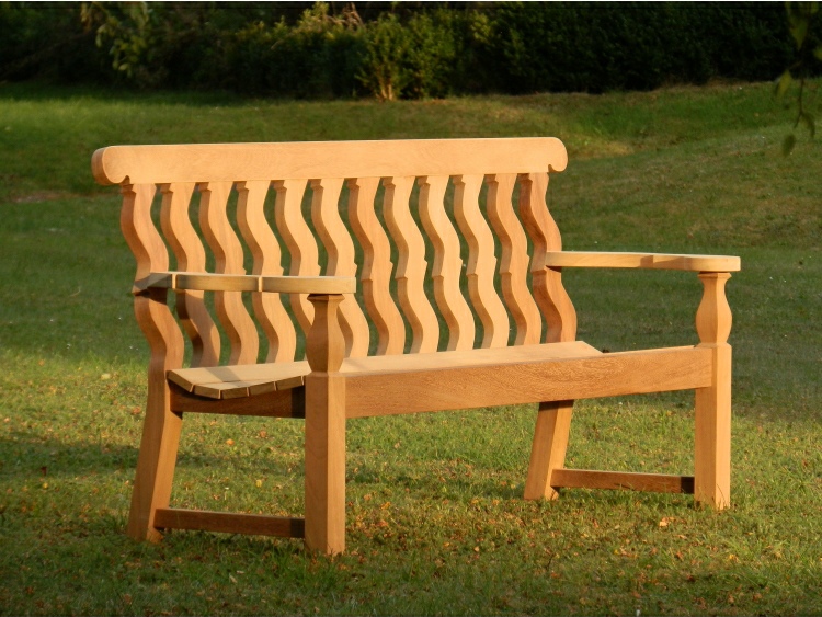 Three Seater Garden Seat - Solomonic Style