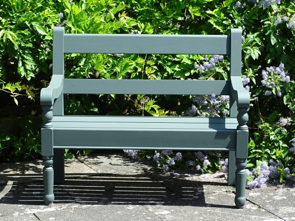Garden Wooden Seat - Estate 2 Seater, painted Dark Sage