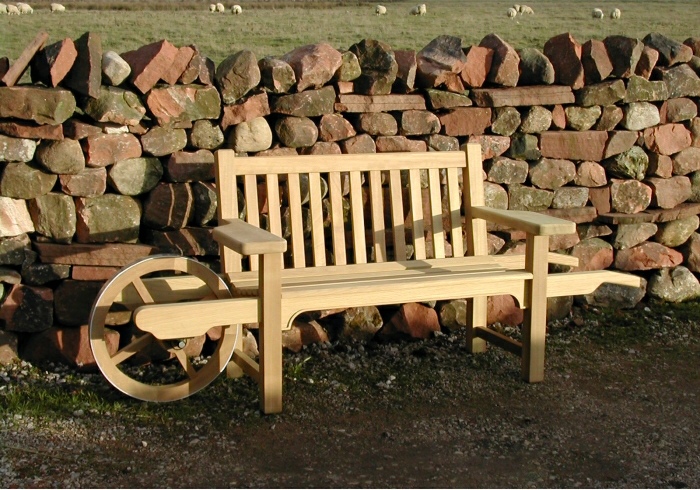 Wheelbarrow Seat : Slatted Style